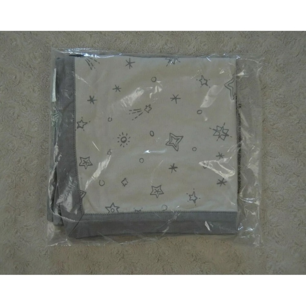 Primitives by Kathy Stars Print Lovey Baby Security Blanket Tan Gray Cotton
